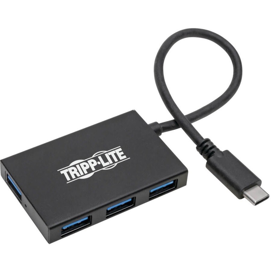 Eaton Tripp Lite Series 4-Port USB-C Hub, USB 3.x (5Gbps), 4x USB-A Ports, Aluminum Housing, Black