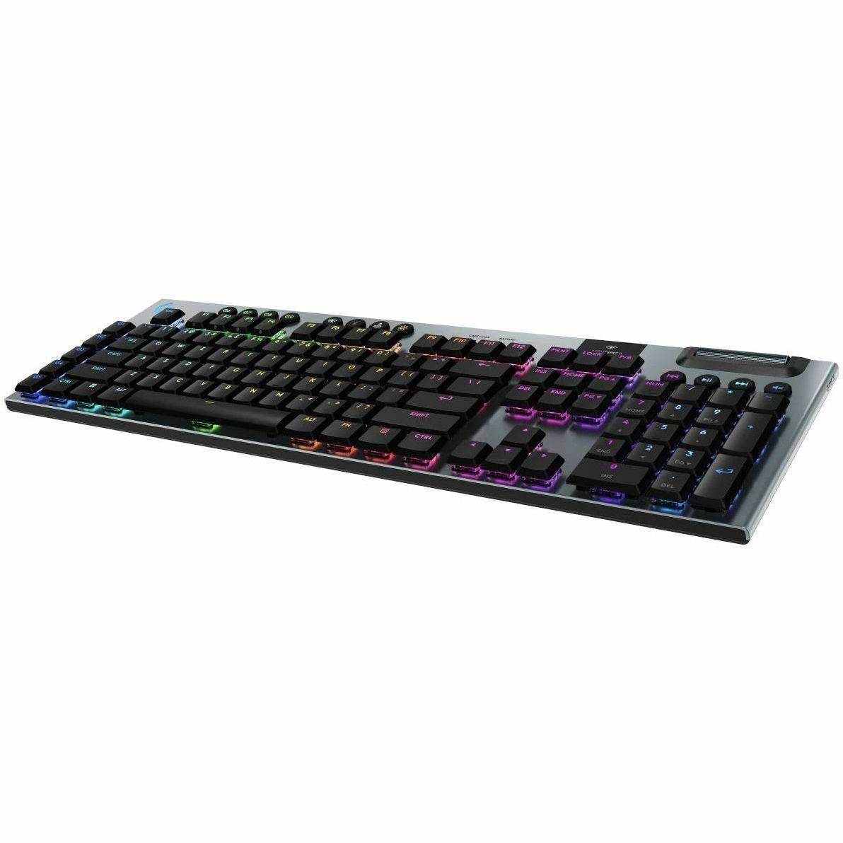 Logitech G G915 X LIGHTSPEED Gaming-toetsenbord - Bedraad/draadloos Verbinding - USB Interface - RGB LED - Spaans - QWERTY indeling - Zwart