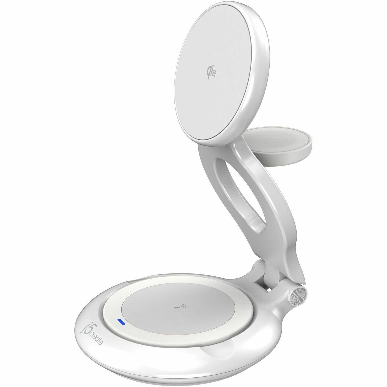 J5create Qi2 3-In-1 Magnetic Foldable Wireless Charging Station