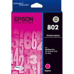 Epson DURABrite Ultra 802 Original Standard Yield Inkjet Ink Cartridge - Magenta - 1 Pack