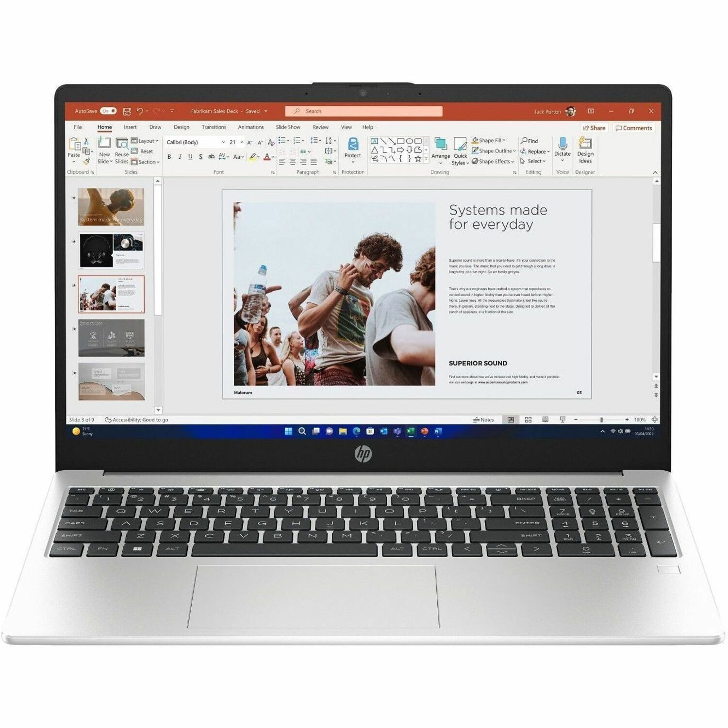 HP 255 G10 39.6 cm (15.6") Notebook - Full HD - AMD Ryzen 3 7330U - 8 GB - 256 GB SSD - Dark Ash Silver