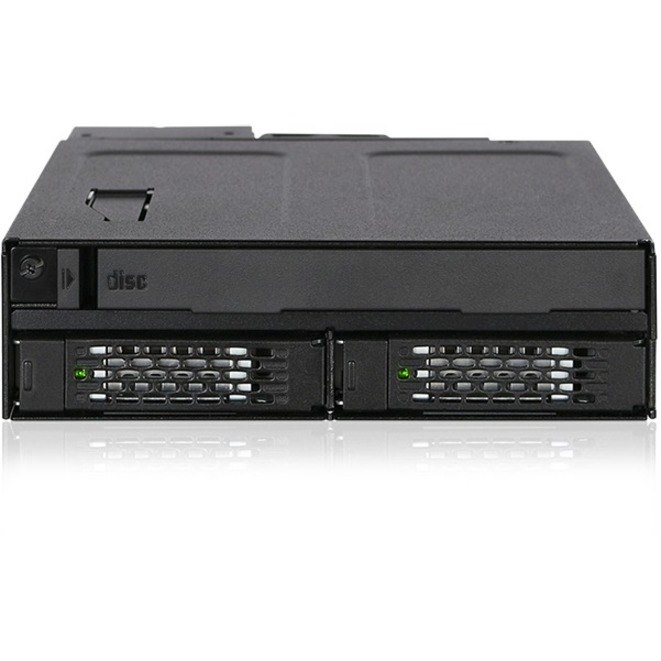 Icy Dock ToughArmor MB602SPO-B Drive Enclosure for 5.25" - Serial ATA/300 Host Interface Internal - Black