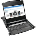 Eaton Tripp Lite Series NetDirector 8-Port 1U Rack-Mount Console HDMI KVM Switch with 17 in. LCD and IP Remote Access, Dual Rail, TAA