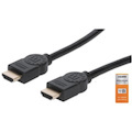 Manhattan HDMI Cable with Ethernet, 4K@60Hz (Premium High Speed), 3m, Male to Male, Black, HDMM3MP, Ultra HD 4k x 2k, Fully Shielded, Gold Plated Contacts, Lifetime Warranty, Polybag