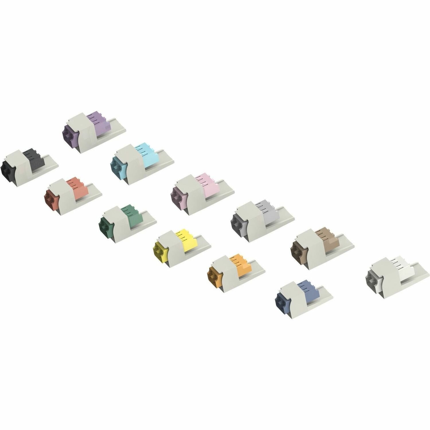 Panduit Mini-Com LC Duplex Non-Keyed Fiber Adapter Module