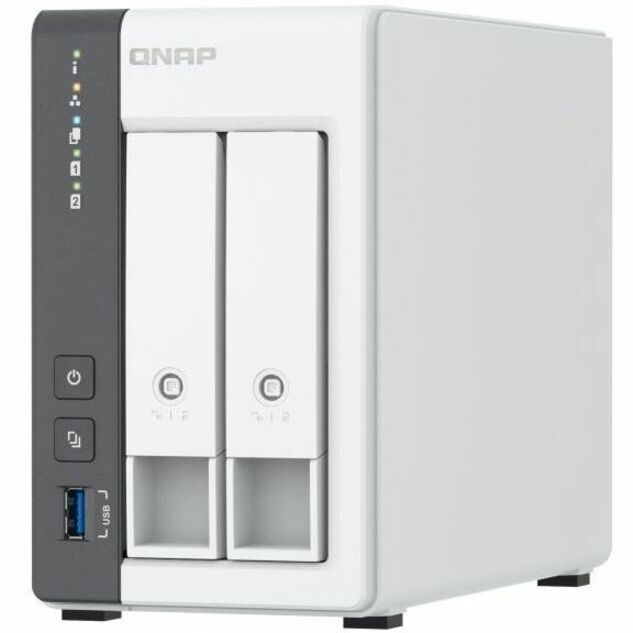 QNAP TS-216G 2 x Total Bays SAN/NAS Storage System - 4 GB Flash Memory Capacity - ARM Cortex A55 Quad-core (4 Core) 2 GHz - 4 GB RAM Tower