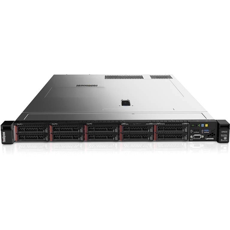 Lenovo ThinkSystem SR630 7X02A0HDNA 1U Rack Server - 1 x Intel Xeon Silver 4208 2.10 GHz - 32 GB RAM - Serial ATA, 12Gb/s SAS Controller