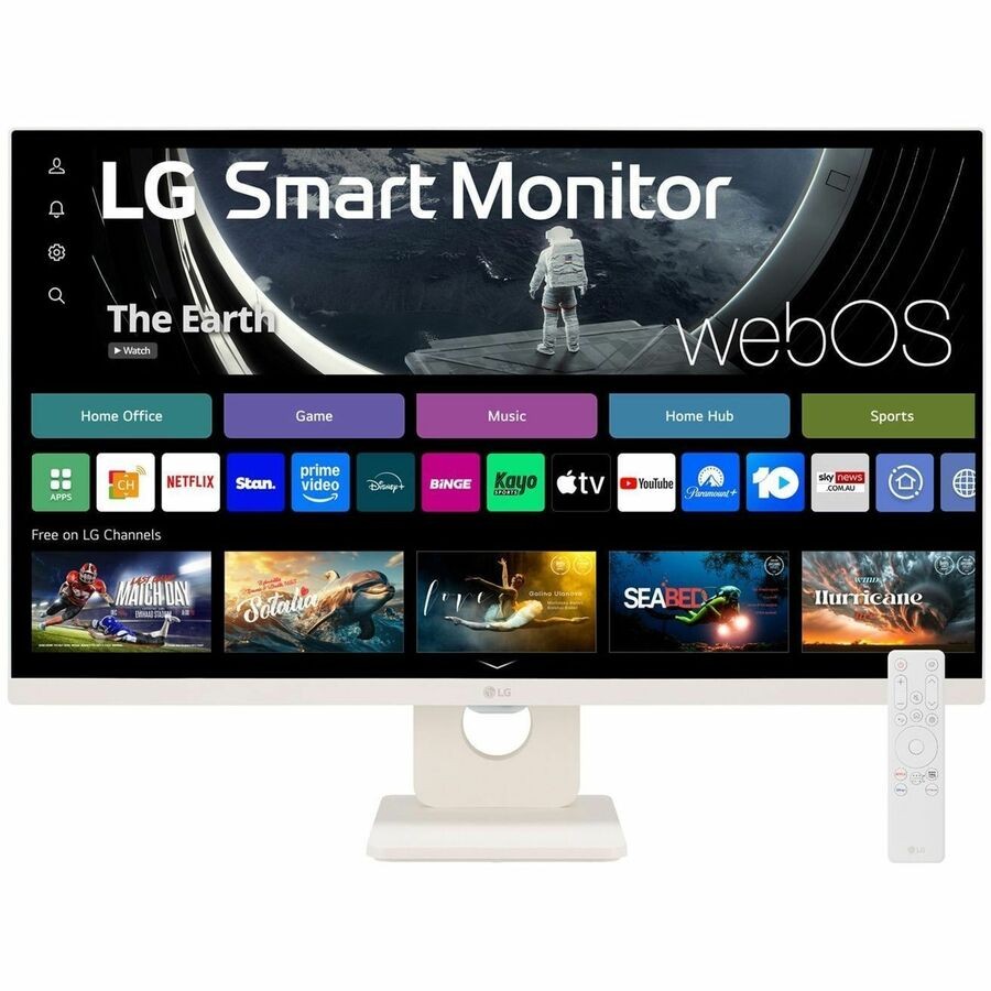LG 27U511SA-W 27" Class Full HD Smart LCD Monitor - 16:9 - White