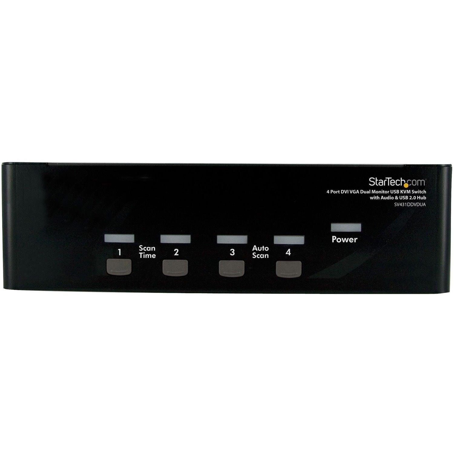 StarTech.com 4-Port DVI and VGA, USB KVM Switch with Audio and USB 2.0 Hub