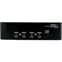 StarTech.com 4-Port DVI and VGA, USB KVM Switch with Audio and USB 2.0 Hub