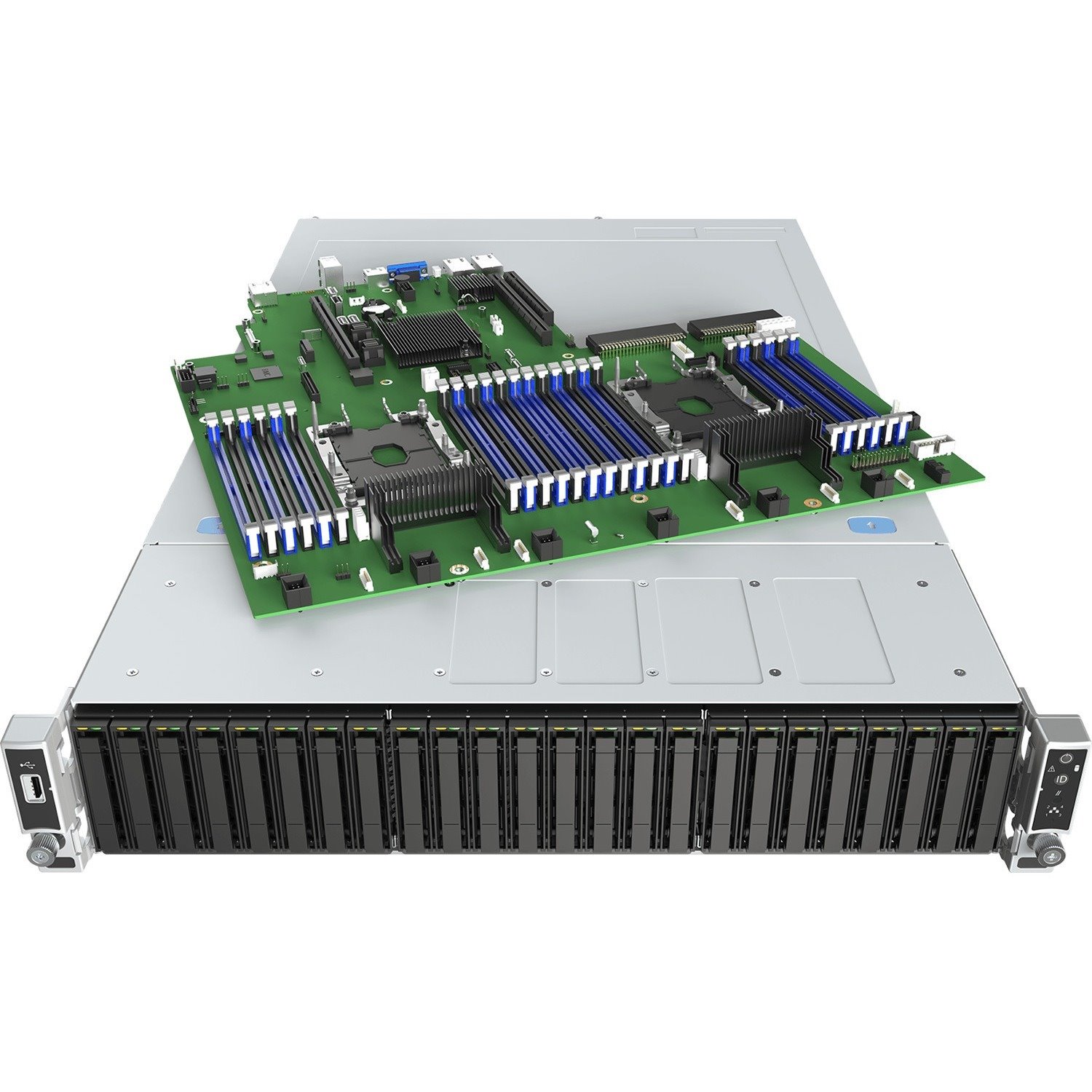 Intel Server System MCB2208WFAF8R 2U Rack Server - 2 Xeon Gold 5218R 2.10 GHz - 192 GB RAM - 4.86 TB SSD - (1 x 480GB, 2 x 375GB, 4 x 4TB) SSD Configuration