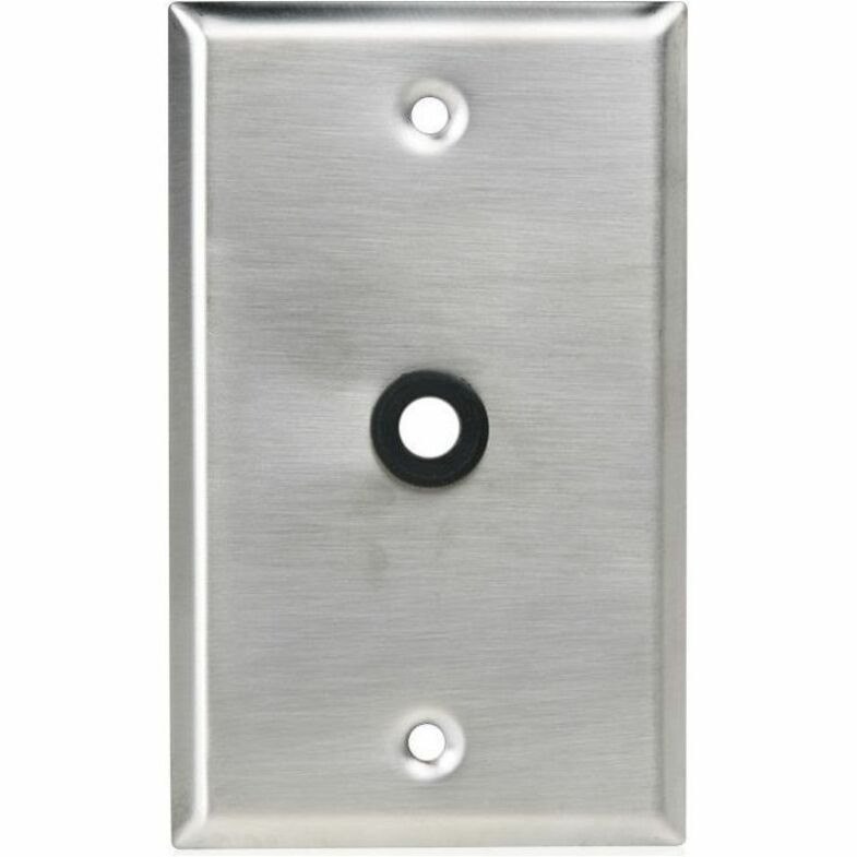 AtlasIED Single Gang Stainless Steel Plate 3/8" Hole & Grommet