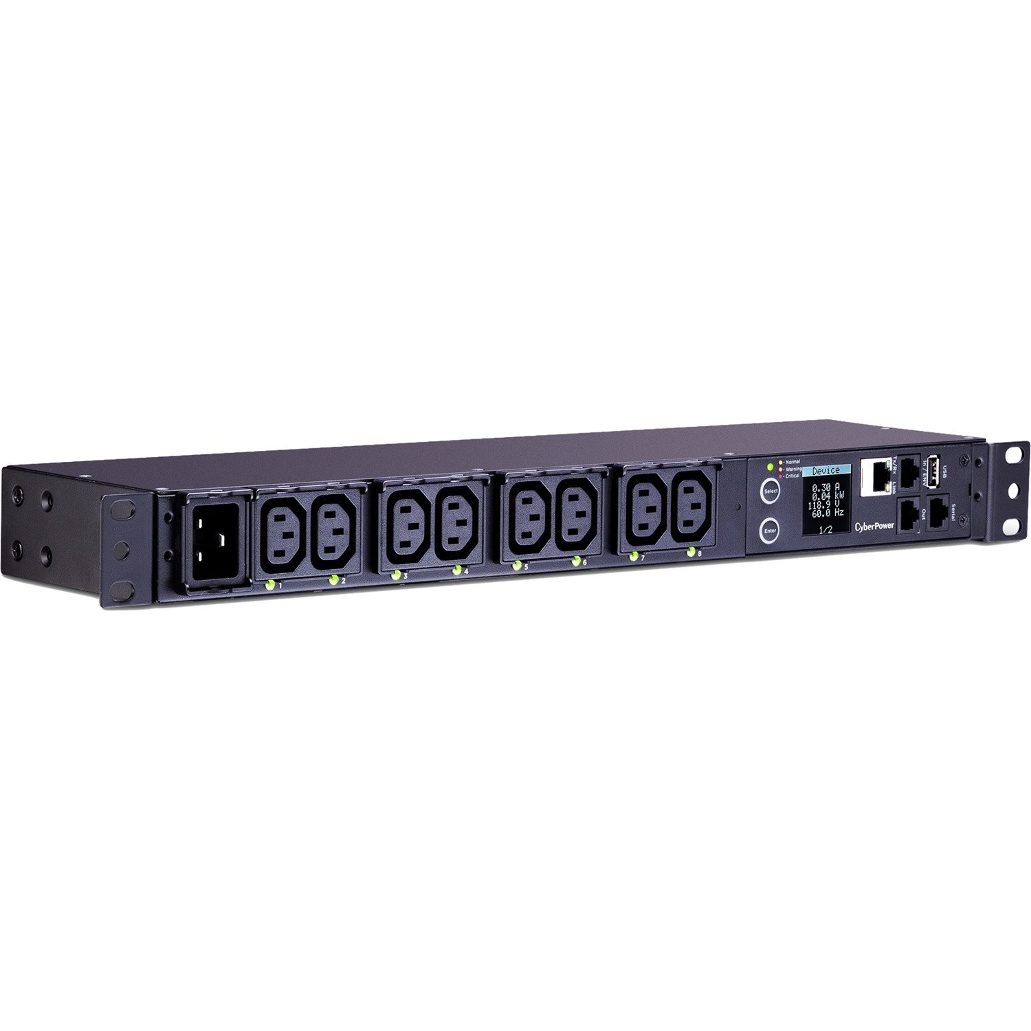 CyberPower PDU81006 100 - 120 VAC 20A Switched Metered-by-Outlet PDU