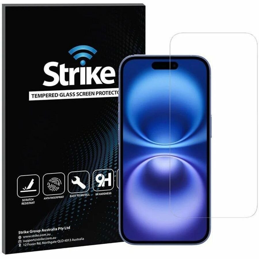 Strike 9H Tempered Glass Screen Protector for Apple iPhone 16 - 1
