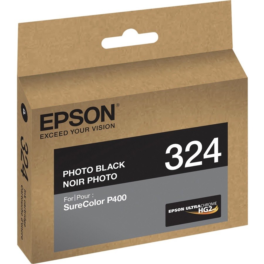 Epson UltraChrome 324 Original Inkjet Ink Cartridge - Photo Black - 1 Each