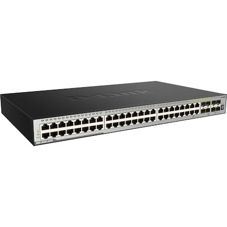 D-Link 52-Port Layer 3 Stackable Managed Gigabit Switch including 4 10GbE Ports