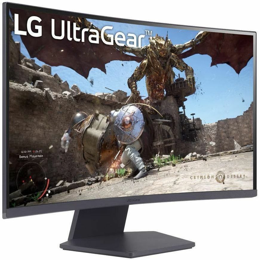 LG UltraGear 27GS60QC-B 27" Class WQHD Curved Screen Gaming LED Monitor - 16:9