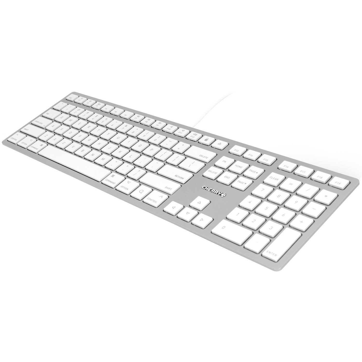 CHERRY KC 6000 SLIM FOR MAC Silver/White Wired Keyboard