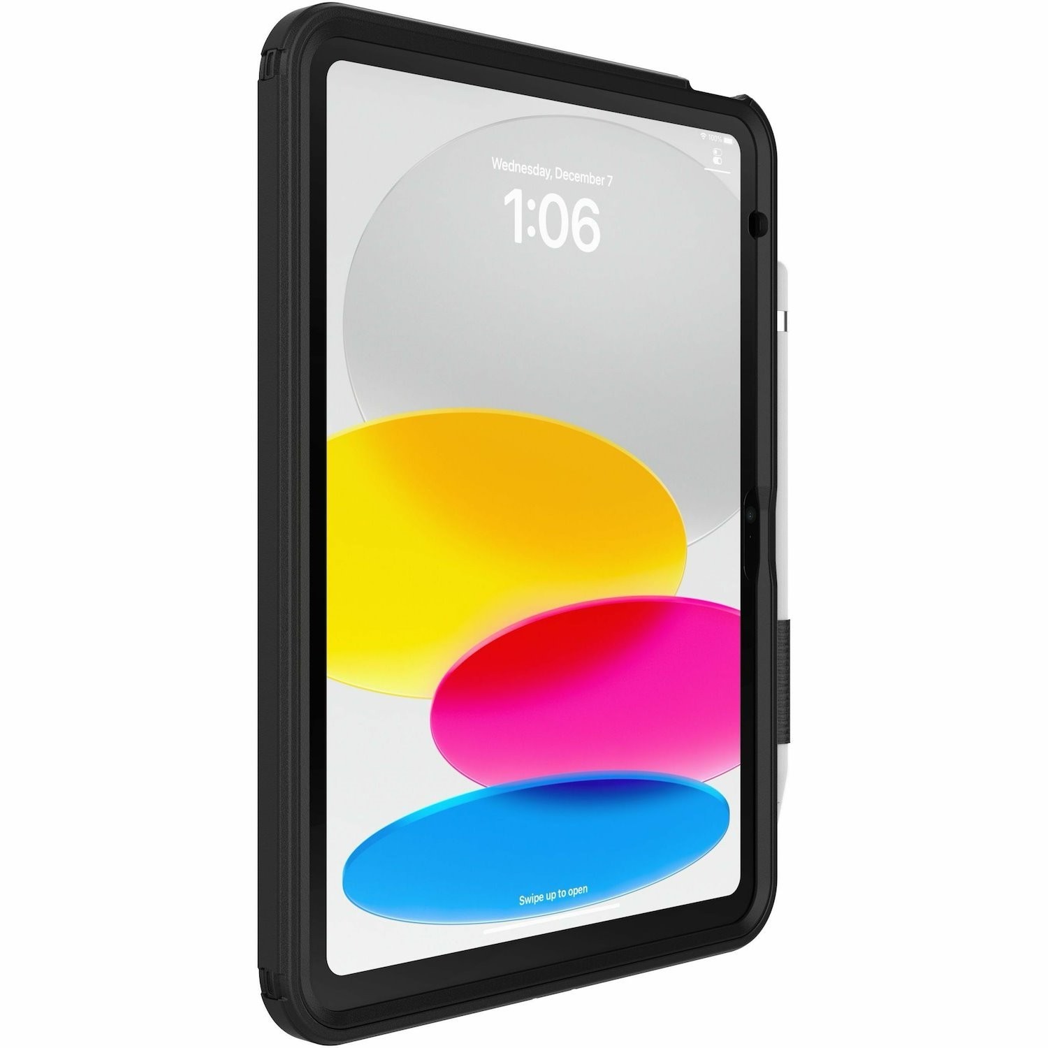 OtterBox Rugged Defender Apple iPad (11') (A16) (11th Gen) / iPad (10.9') (10th Gen) Kickstand & Handstrap Case -Black -No Retail Packaging-(77-95020)