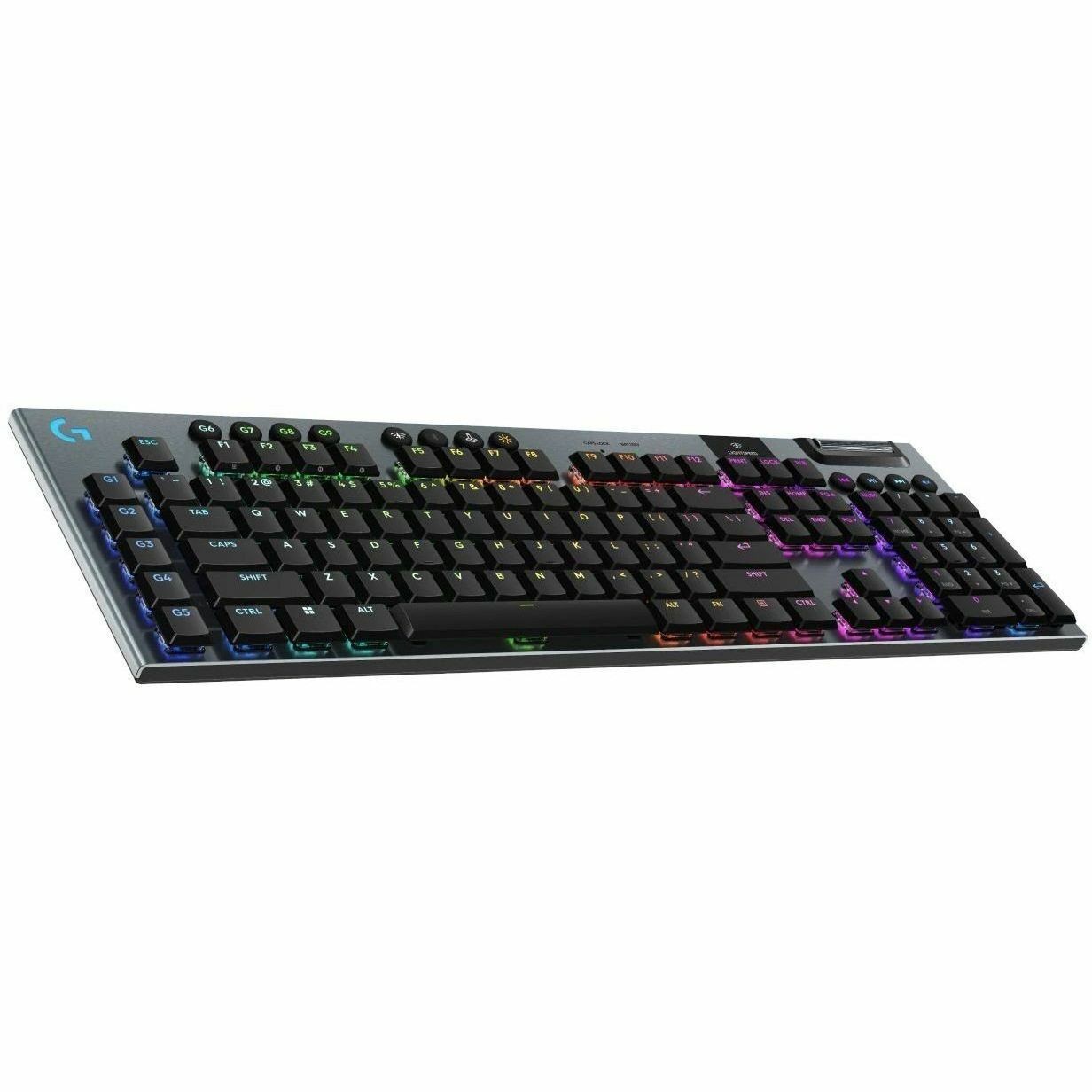 Logitech G G915 X LIGHTSPEED Gaming-toetsenbord - Bedraad/draadloos Verbinding - USB Interface - RGB LED - Spaans - QWERTY indeling - Zwart