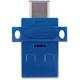 64GB Store 'n' Go Dual USB 3.2 Gen 1 Flash Drive for USB-C™ Devices - Blue