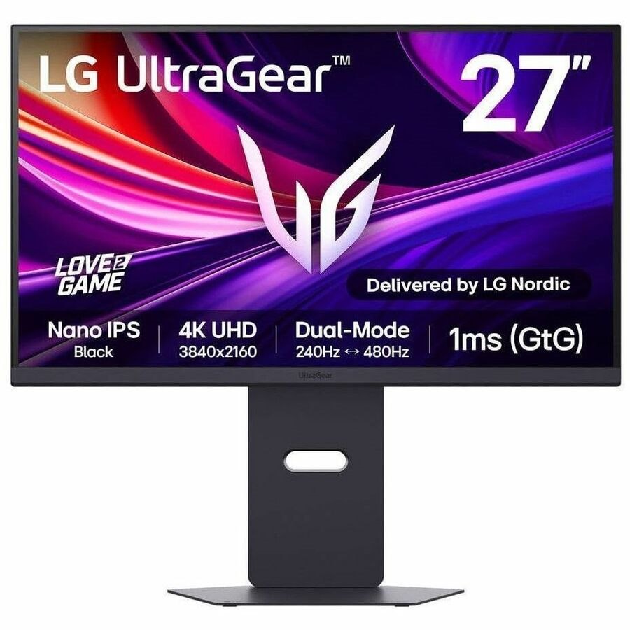 LG UltraGear 27G850a-B 27 3840 X 2160 (4K) Hdmi DisplayPort 240Hz Pivot SKÆRM