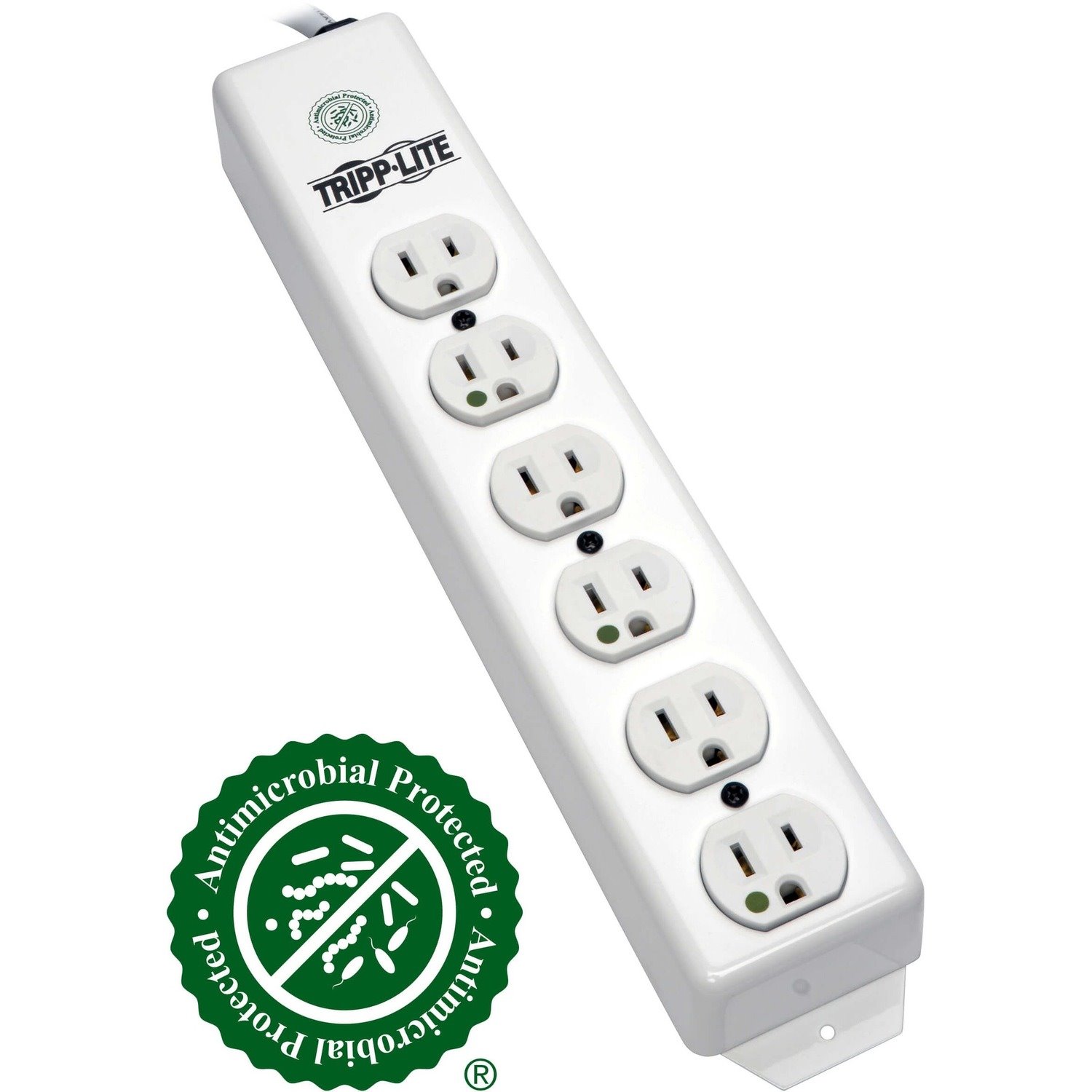 Tripp Lite by Eaton Safe-IT Medical-Grade Power Strip, UL 1363, 6x Hospital-Grade Outlets, Antimicrobial, 6 ft. Cord