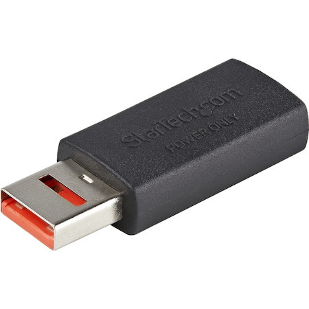 StarTech.com Secure Charging USB Data Blocker Adapter, Male/Female USB-A Data Blocking Charge/Power-Only Charging Adapter for Phone/Tablet