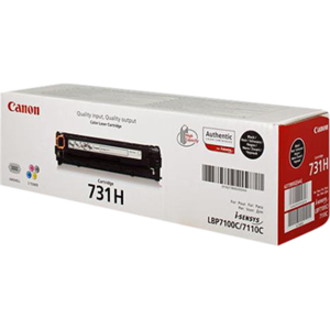 Canon 731HBK Original High Yield Laser Toner Cartridge - Black - 1 Pack