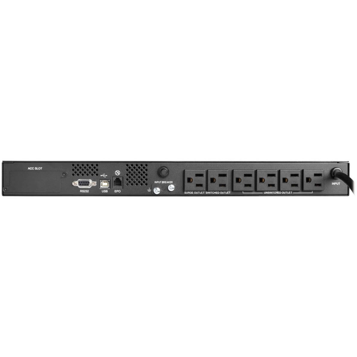 Eaton Tripp Lite Series 500VA 300W 120V Line-Interactive UPS - 6 NEMA 5-15R Outlets, USB, DB9, Network Card Option, 1U Rack/Tower