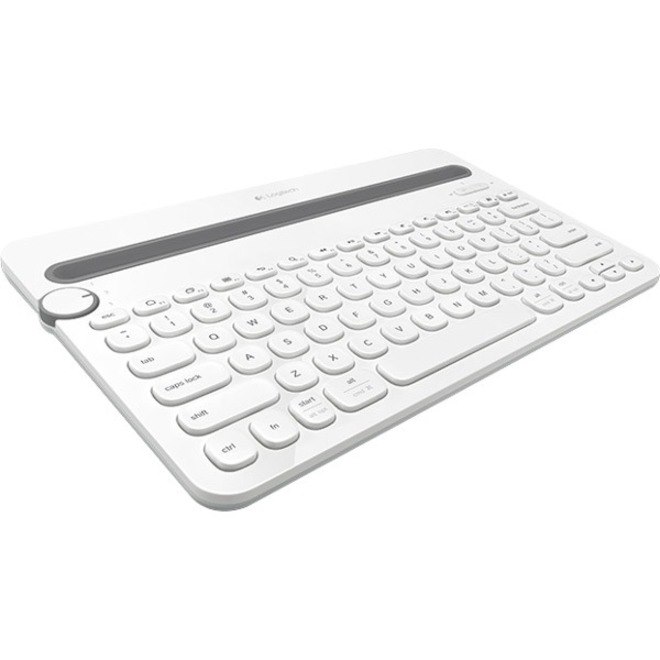 Logitech K480 Keyboard - Wireless Connectivity - French - AZERTY Layout - White