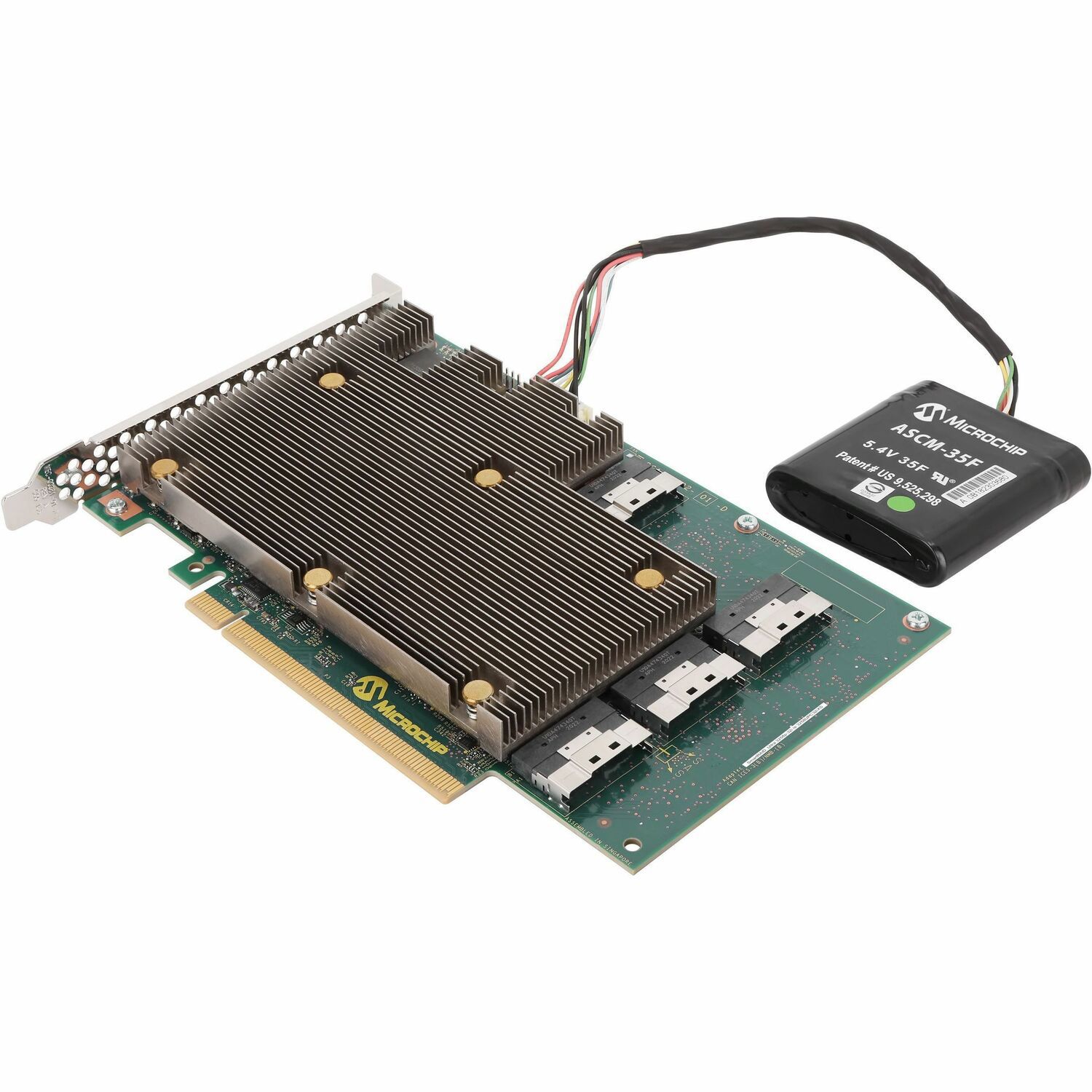 Microchip Adaptec SmartRAID Ultra 3258P-32I /E 8GB SAS/NVMe 32 Port PCIe X16 24 GBPS Full-Height, Half-Length
