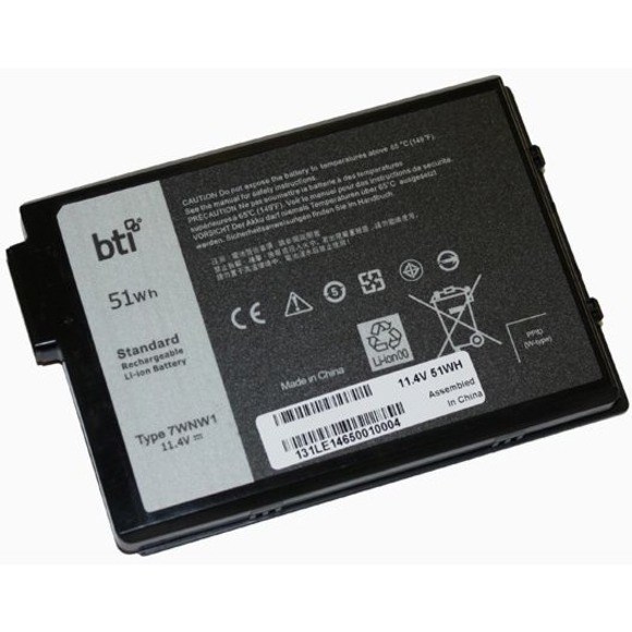 BTI 7WNW1-BTI 11.4V 51WHR LI-ION BATTERY 07WNW1, 0GK3D3, DMF8C, GK3D3 LATITUDE 5420, LATITUDE 5424, LATITUDE 7424