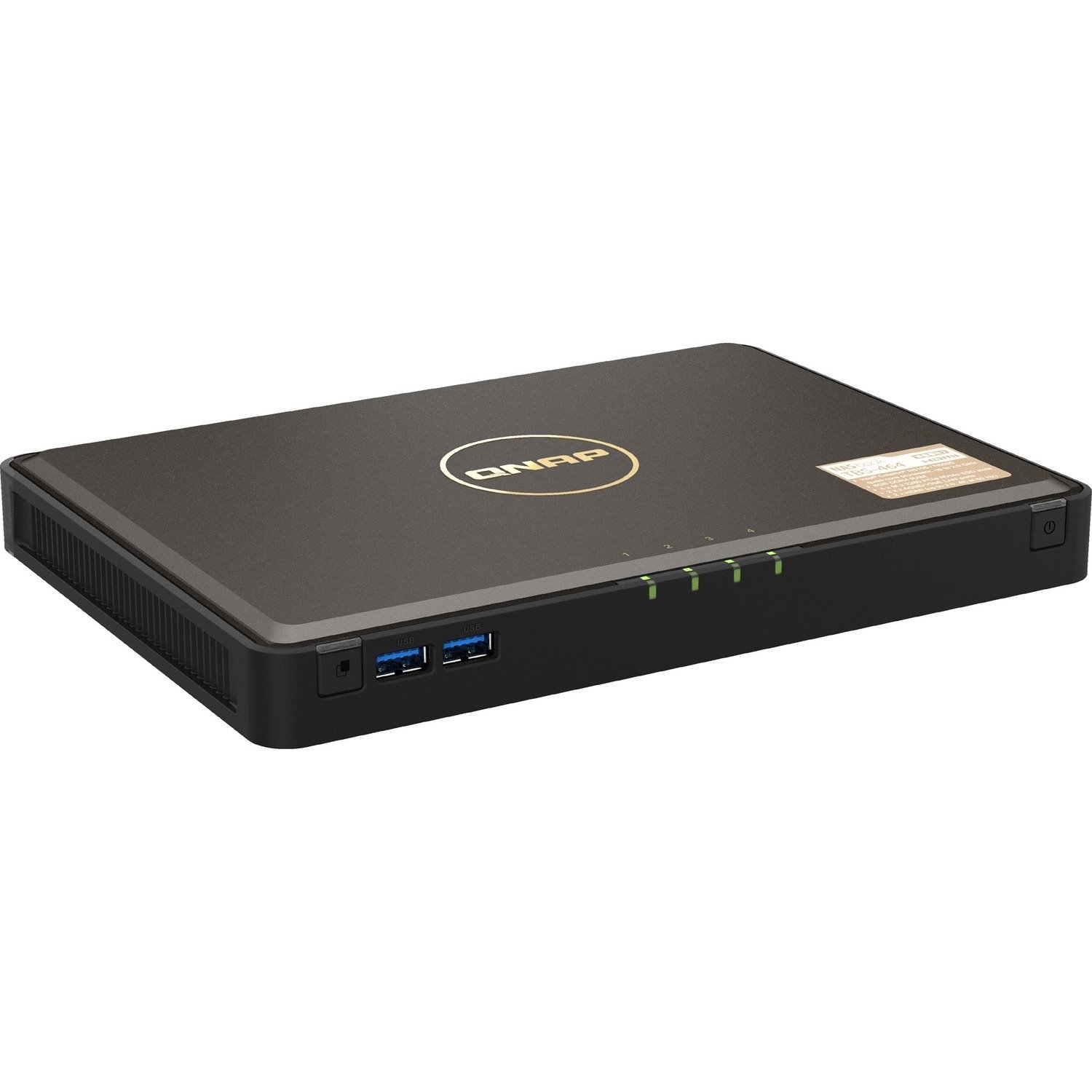 QNAP NASbook TBS-464-8G SAN/NAS Storage System - 4 GB Flash Memory Capacity Celeron N5105 Quad-core (4 Core) - 8 GB RAM - DDR4 SDRAM Portable