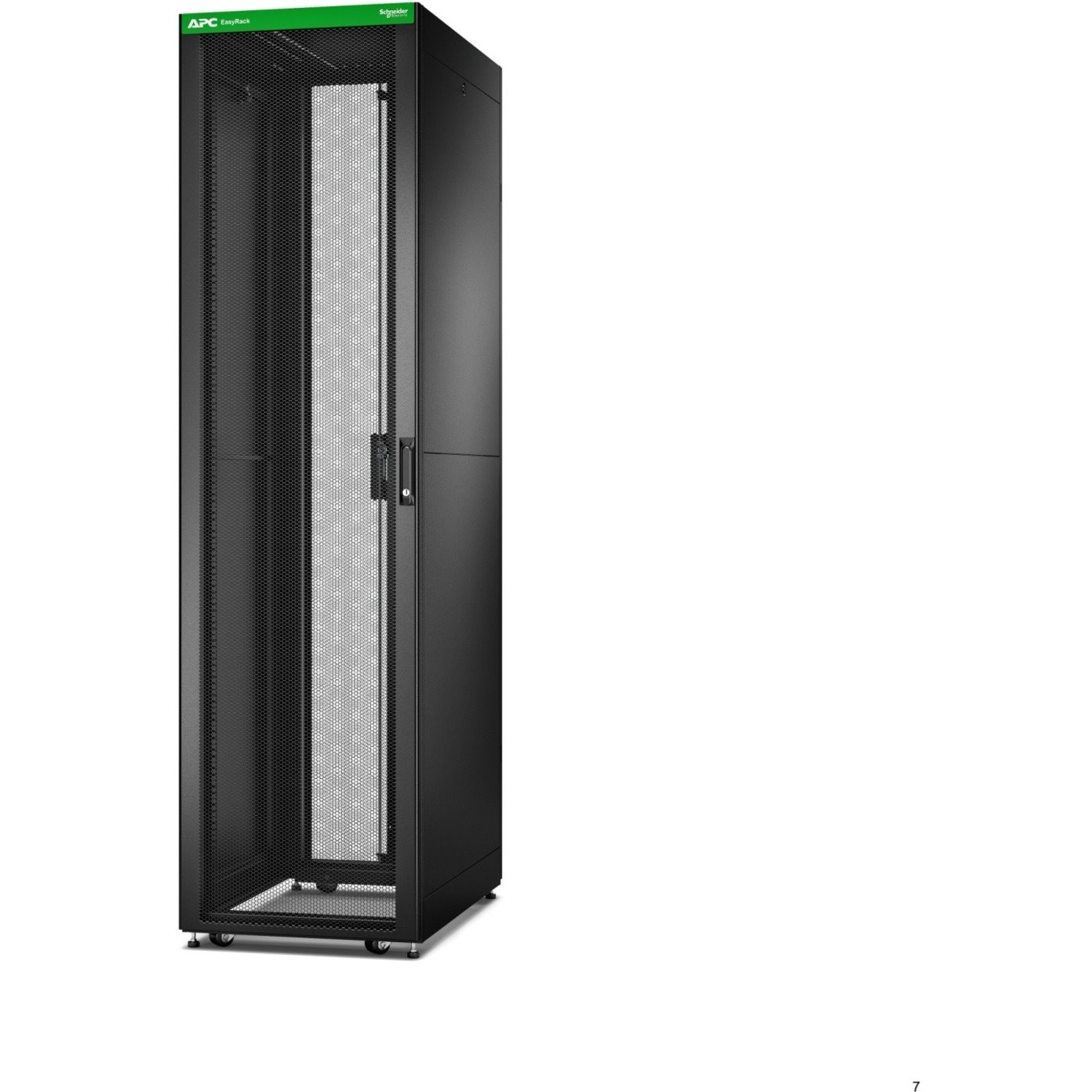 APC by Schneider Electric Easy Rack 48U Vloerstaand Omsloten behuizing Schappenkast - 482,60 mm Rack Width x 838,20 mm Rack Depth - Zwart