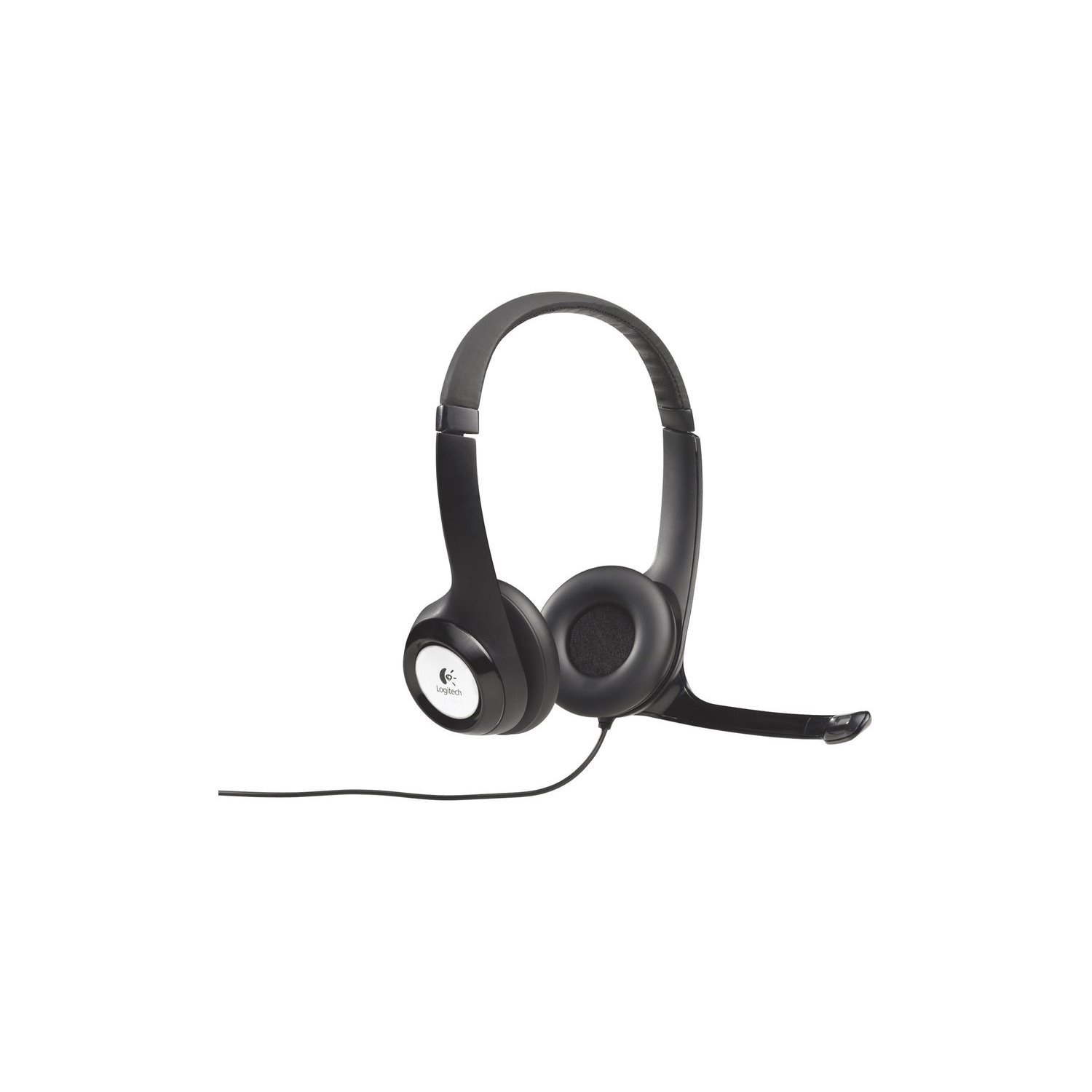 Logitech H390 Wired Over-the-head Stereo Headset - Black/Silver