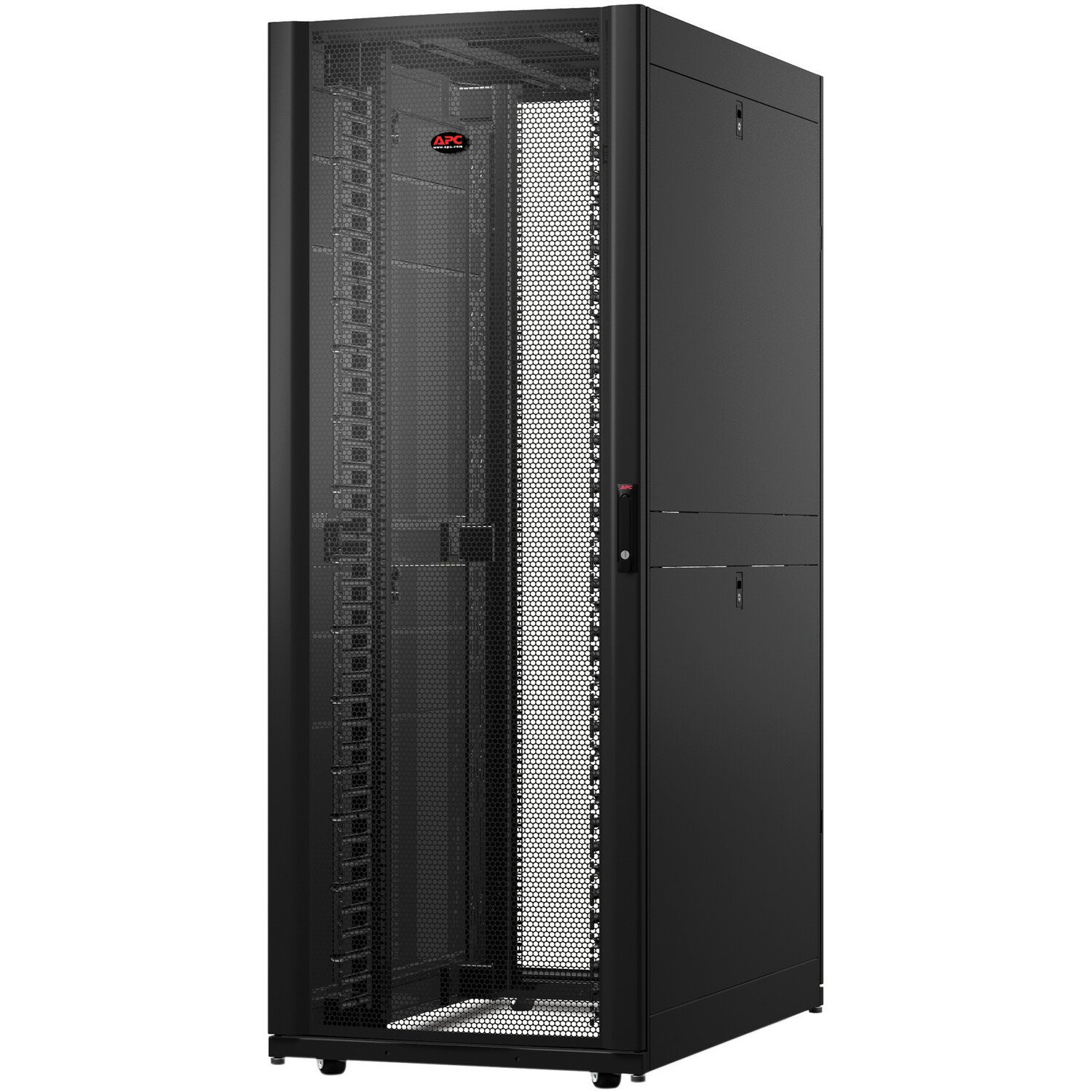 APC by Schneider Electric NetShelter SX 42U Floor Standing Rack Cabinet for Networking, Airflow System - 482.60 mm Rack Width - Black