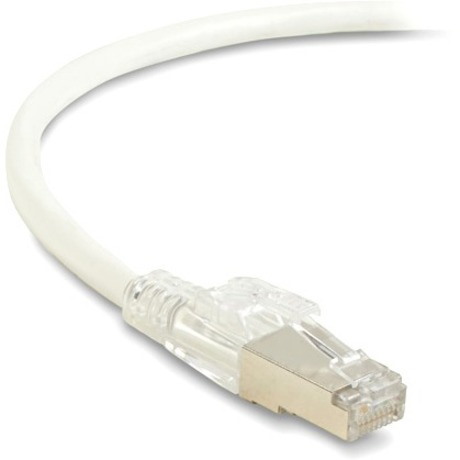 Black Box CAT6A 650-MHz Locking Snagless Patch Cable S/FTP CM PVC WH 10FT