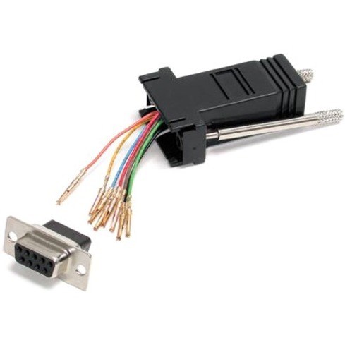 StarTech.com DB9 to RJ45 Modular Serial Adapter - Black