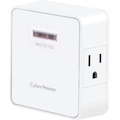 CyberPower HT200W Home Office 2 - Outlet Surge Protector with 1500 J Surge Suppression