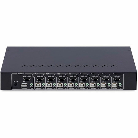 StarTech.com 8-Port HDMI KVM Switch with 1U Rack Mount Kit, 4K 60Hz HDMI 2.0, Push-Button & Hotkey Switching, TAA Compliant
