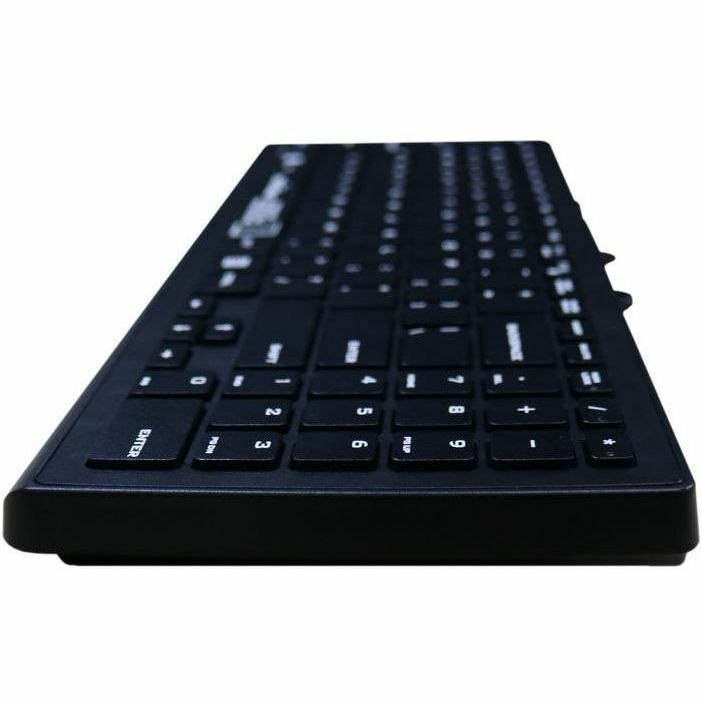 Seal Shield Cleanwipe Keyboard - Cable Connectivity - USB Interface - QWERTY Layout - Black