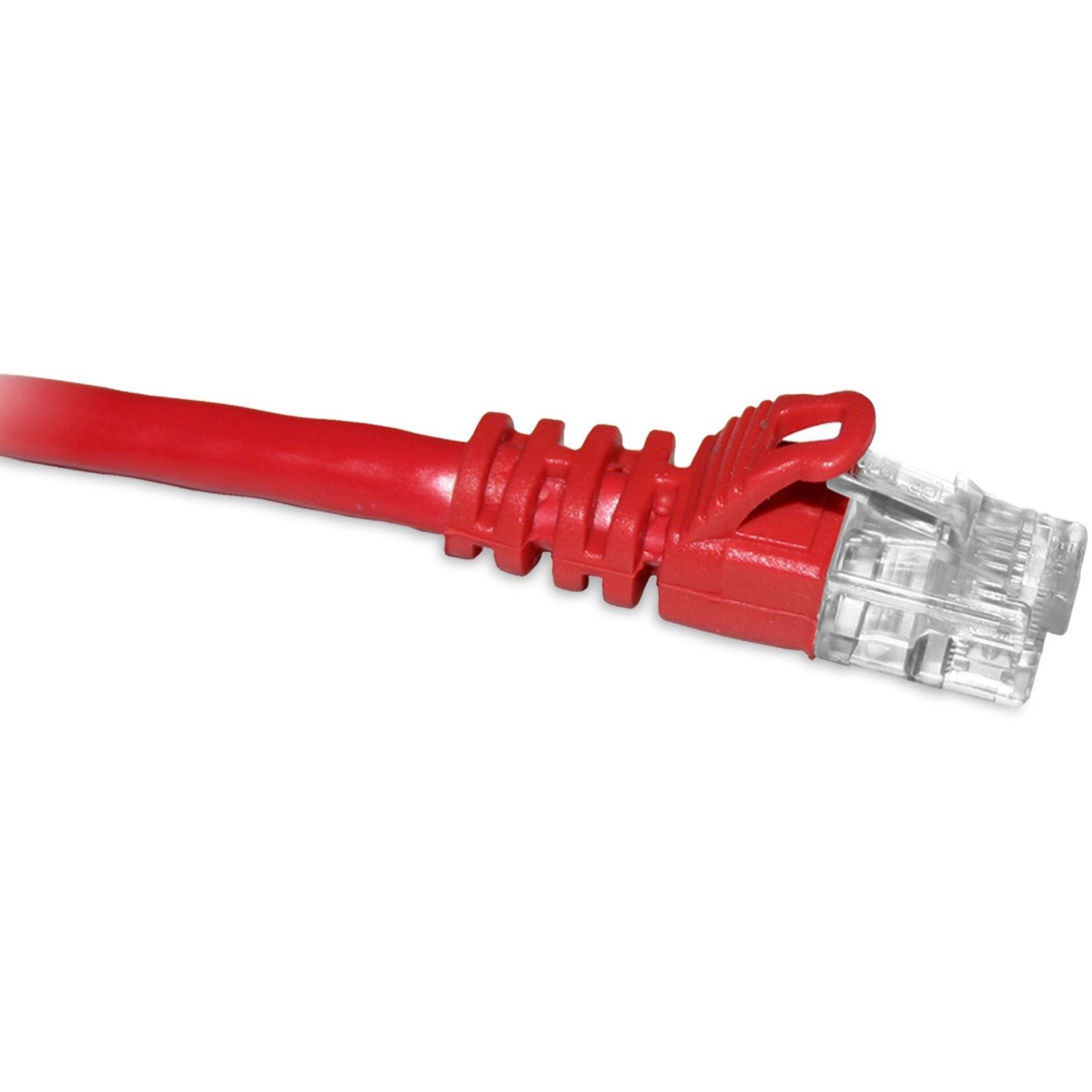 ENET CAT6 550MHz Shielded Patch Cable w/Boots - Red 50FT