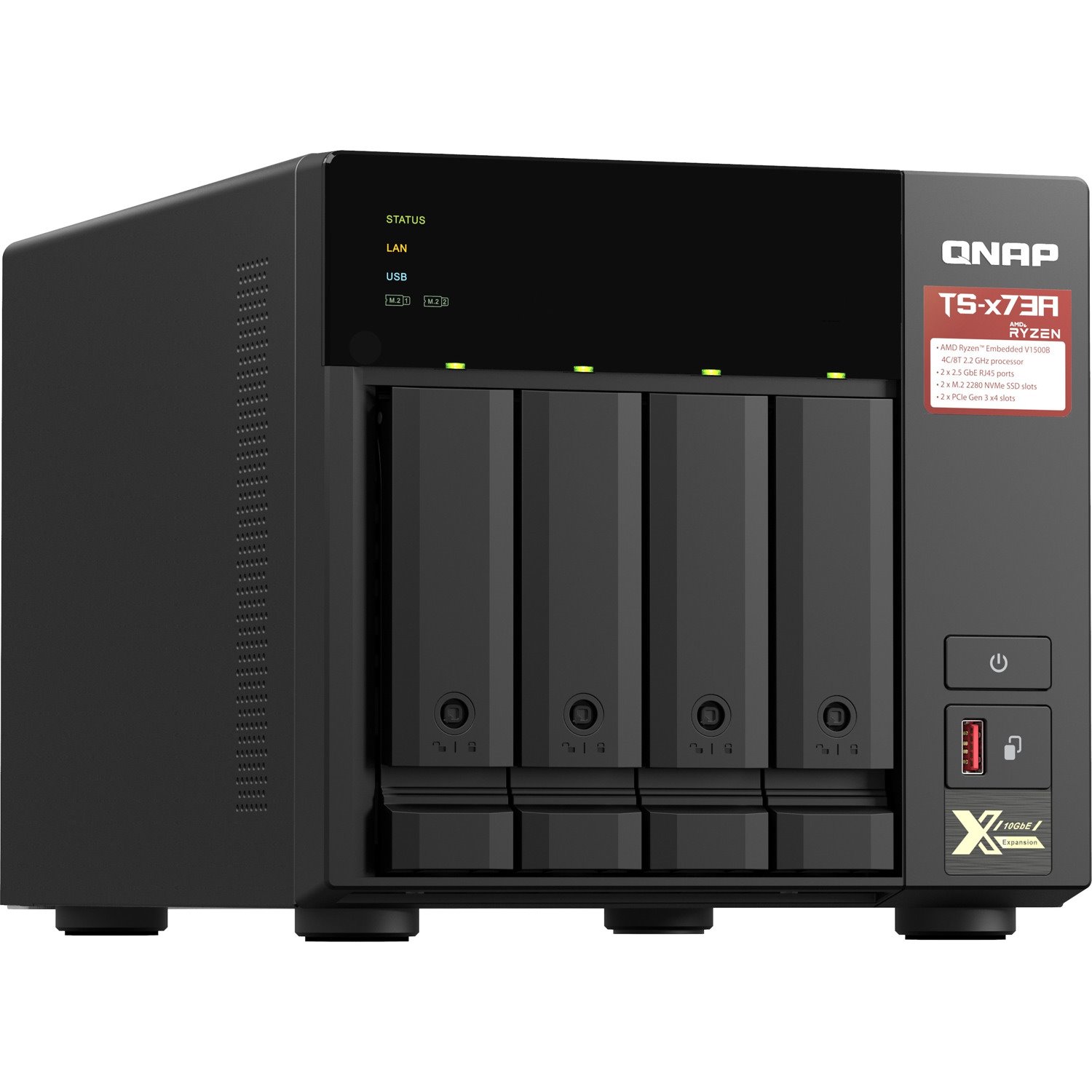 QNAP TS-473A-8G SAN/NAS Storage System