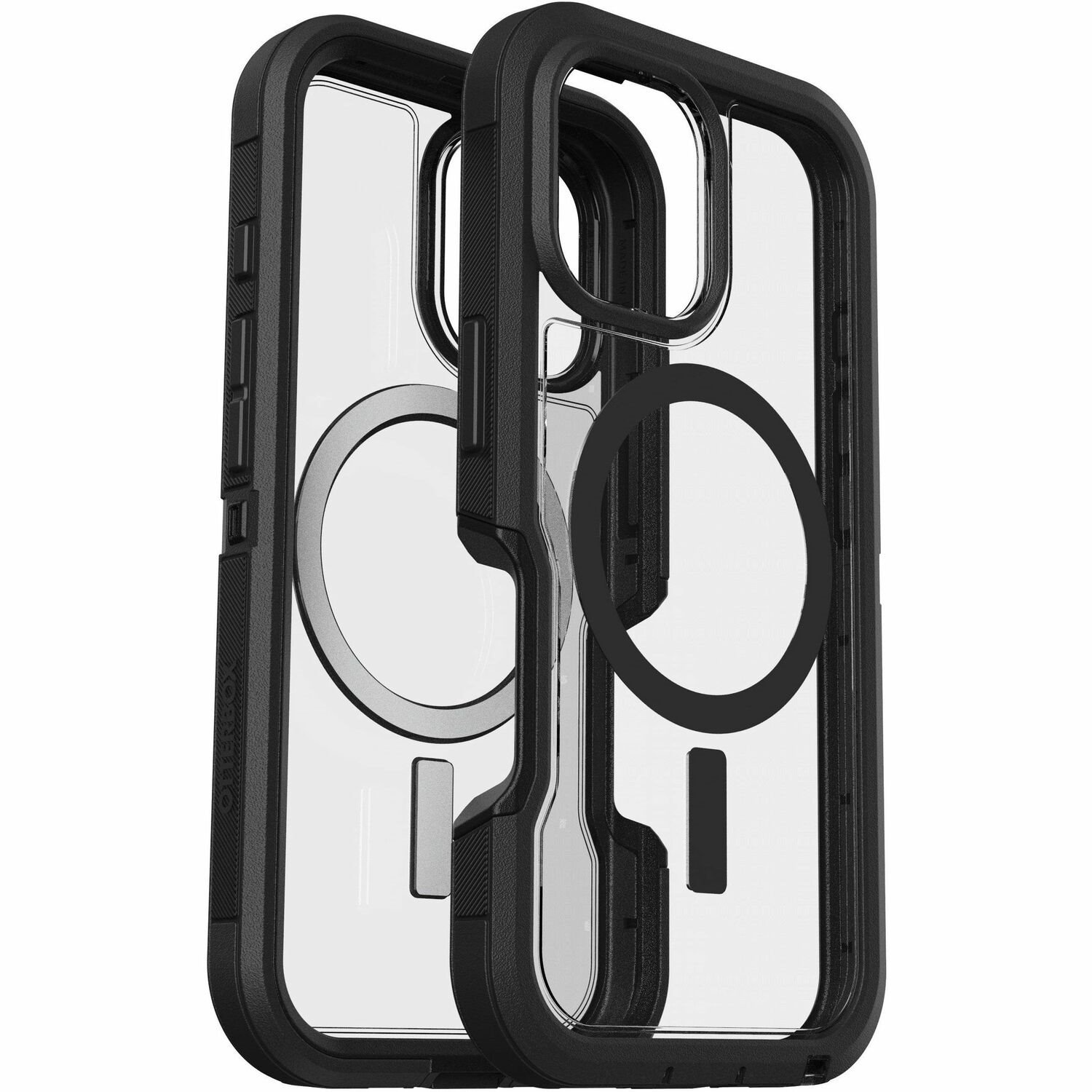 OtterBox Defender Series XT Rugged Case for Apple iPhone 16 Smartphone - Dark Side (Clear/Black) - Retail - 1