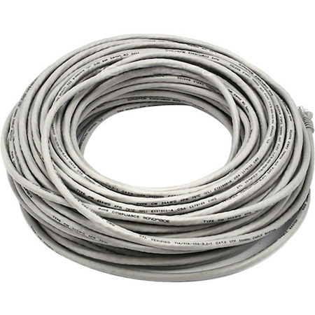 Monoprice Cat5e 24AWG UTP Ethernet Network Patch Cable, 100ft Gray