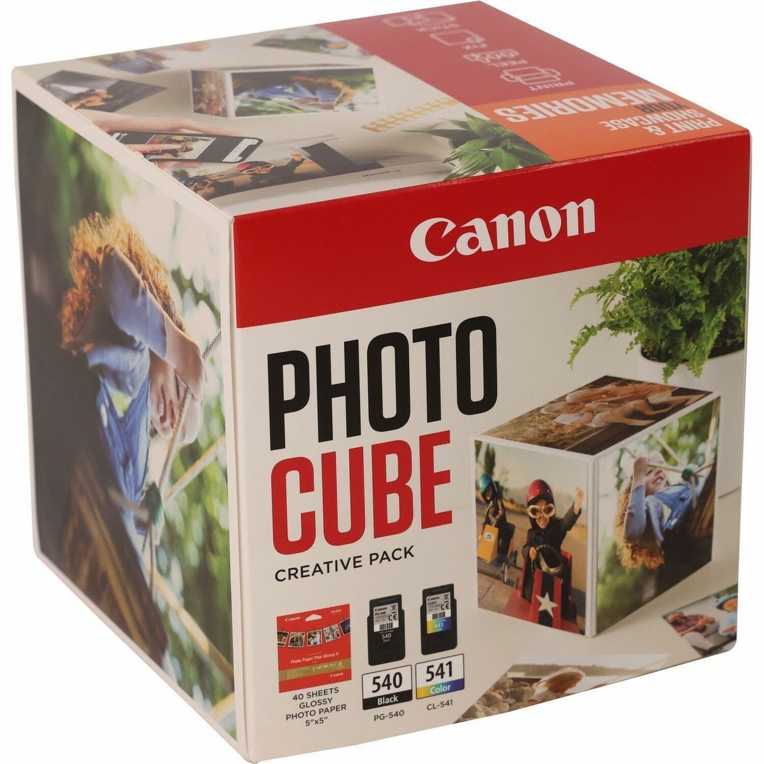 Canon ChromaLife100 PG-540 + CL-541 Original Standard Yield Inkjet Ink Cartridge/Paper Kit - Multi-pack - Black, Cyan, Magenta, Yellow Pack