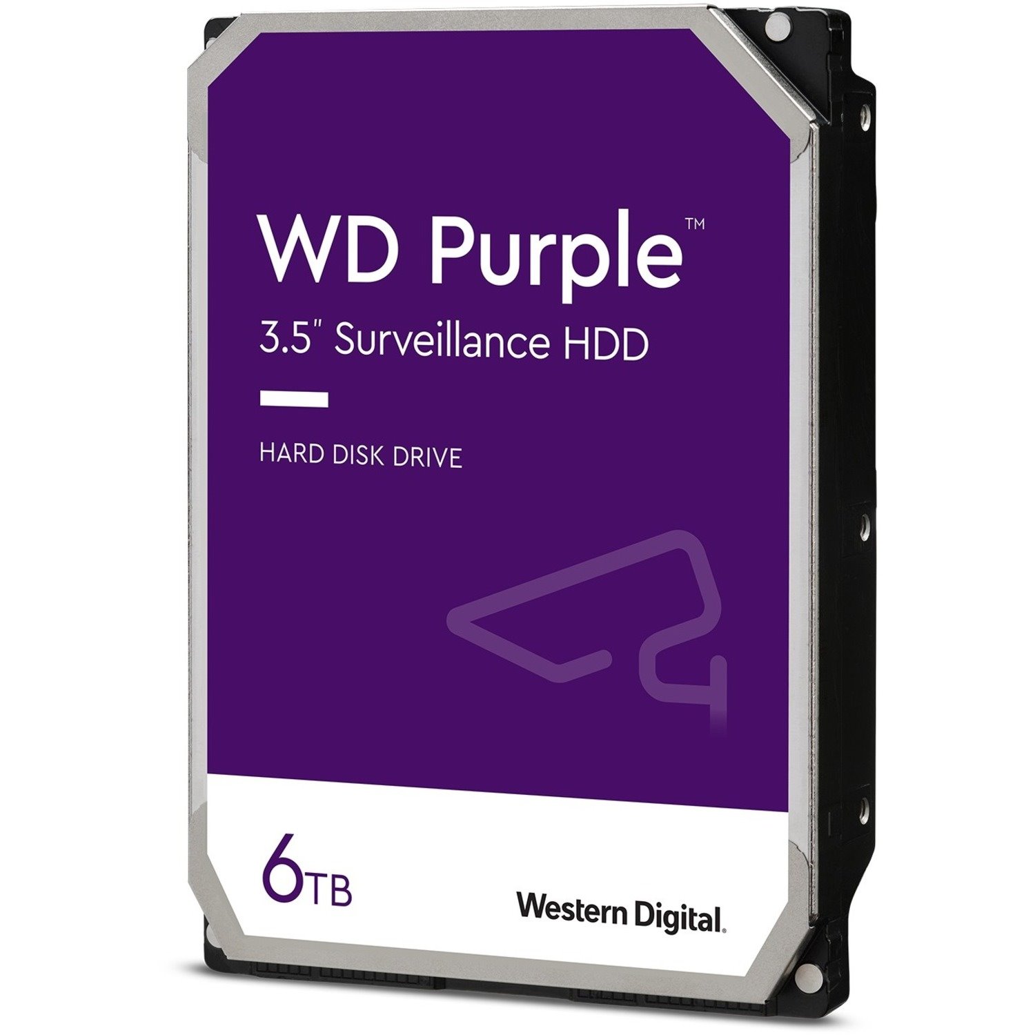 WD Purple WD62PURZ 6 TB Hard Drive - 3.5" Internal - SATA (SATA/600) - Conventional Magnetic Recording (CMR) Method