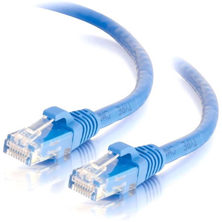 C2G 1ft Cat6 Snagless Unshielded UTP Ethernet Network Patch Cable (RJ45 M/M), Blue, Standard RJ45 Connectors, 5600pf/100m