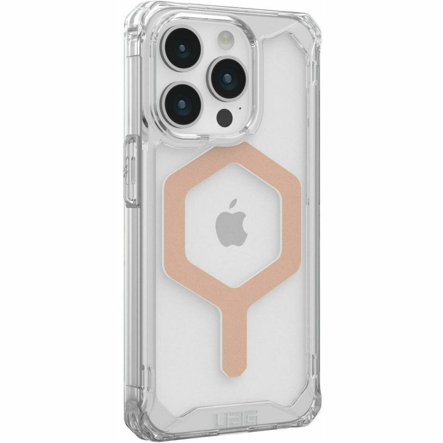 Urban Armor Gear Plyo iPhone 15 Pro Case - Ice/Rose Gold